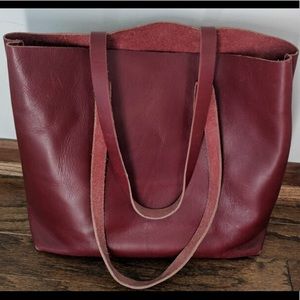 Whipping Post Oxblood Leather Tote